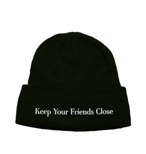 Keep Your Friends Close Beanie (Green, Blue, or Black)