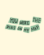 Pins On My Map - Biege Heavyweight Hoodie